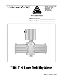 Thumbnail of document Manual - ITM-4 4-Beam Turbidity Meter